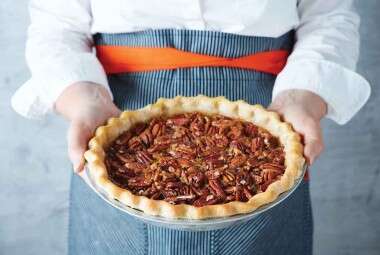 Bourbon Ginger Pecan Pie