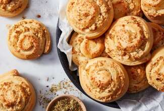 Cheese & Onion Swirl Buns