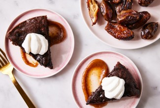 Fudgy Chocolate Date Cake