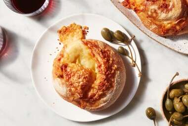 Gruyère-Stuffed Crusty Loaves