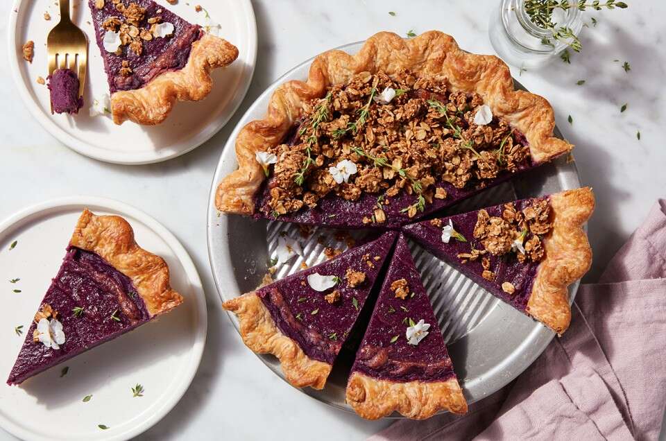 Purple Sweet Potato Pie - select to zoom